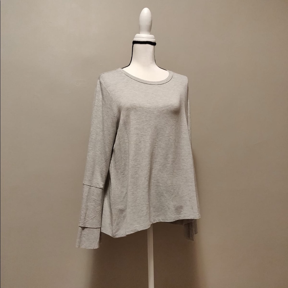 NWT PER SE GREY SWEATER SHIRT SIZE XL